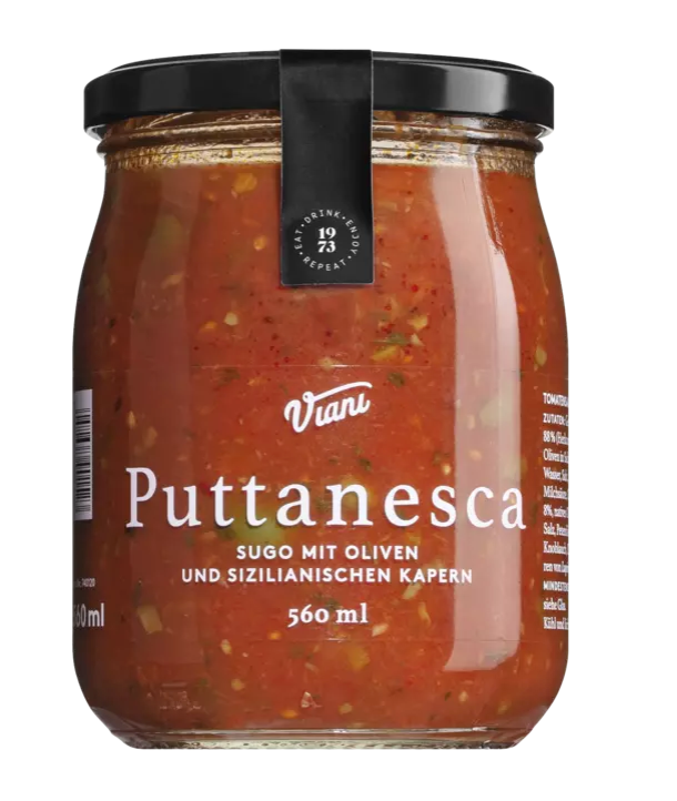 Puttanesca Sugo mit Oliven und Kapern